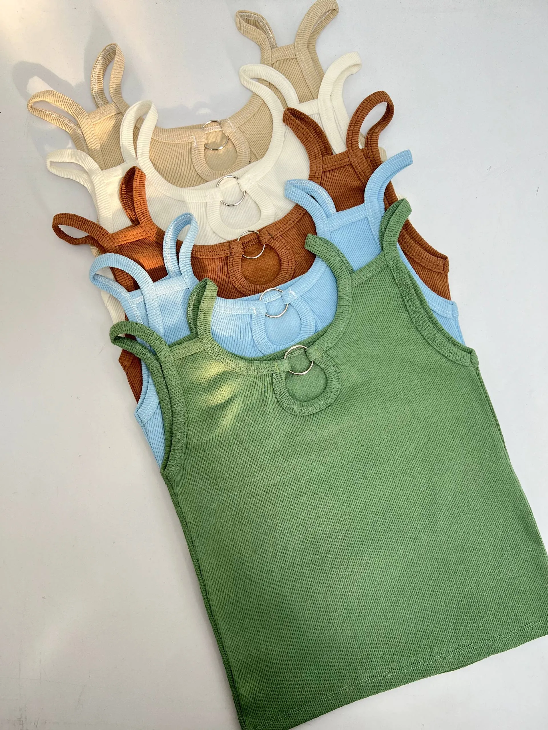 تاپ دوبند وسط اشکی حلقه دار 2