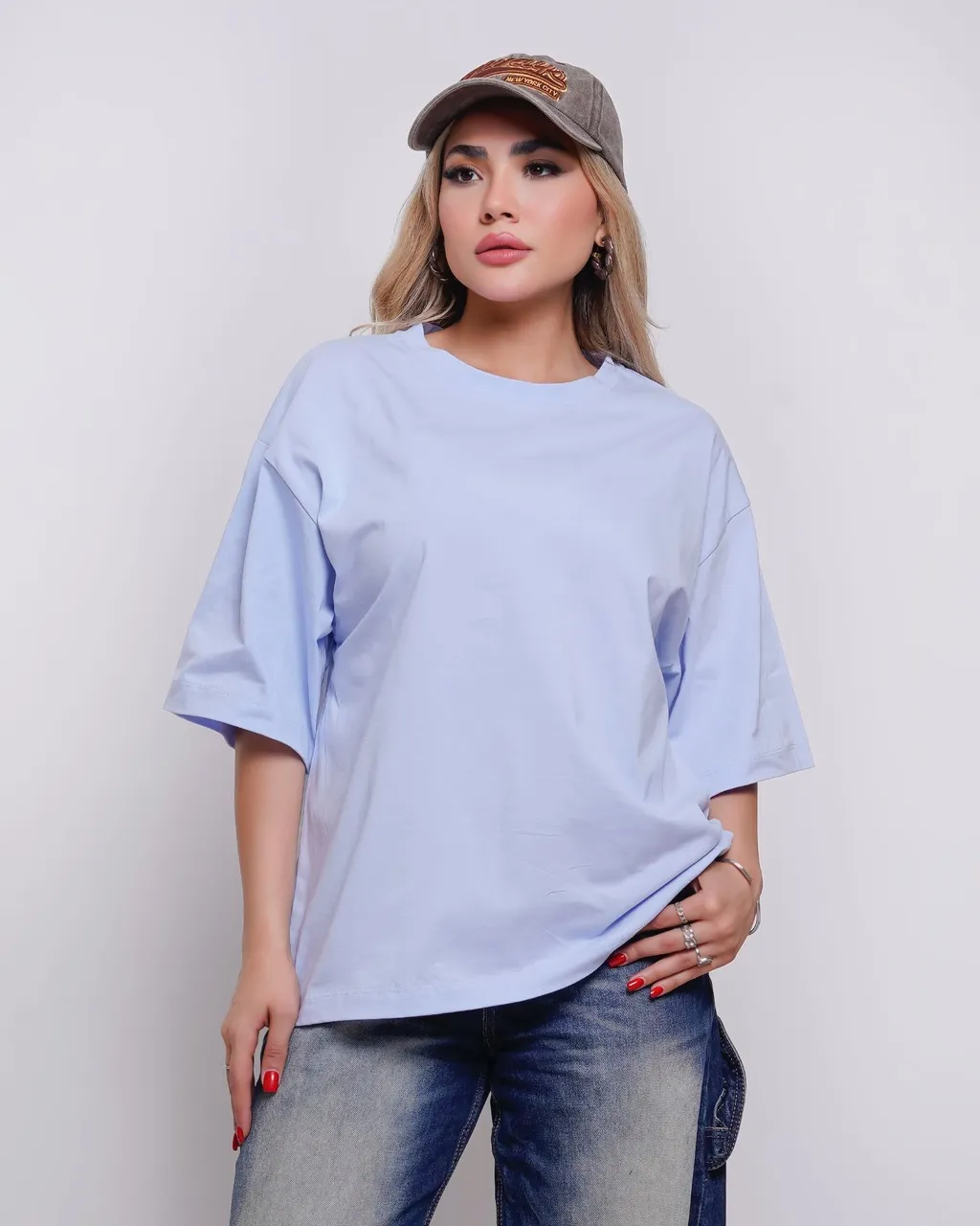 تیشرت باکسی Vip بیسیک کالیته پاستیلی 4