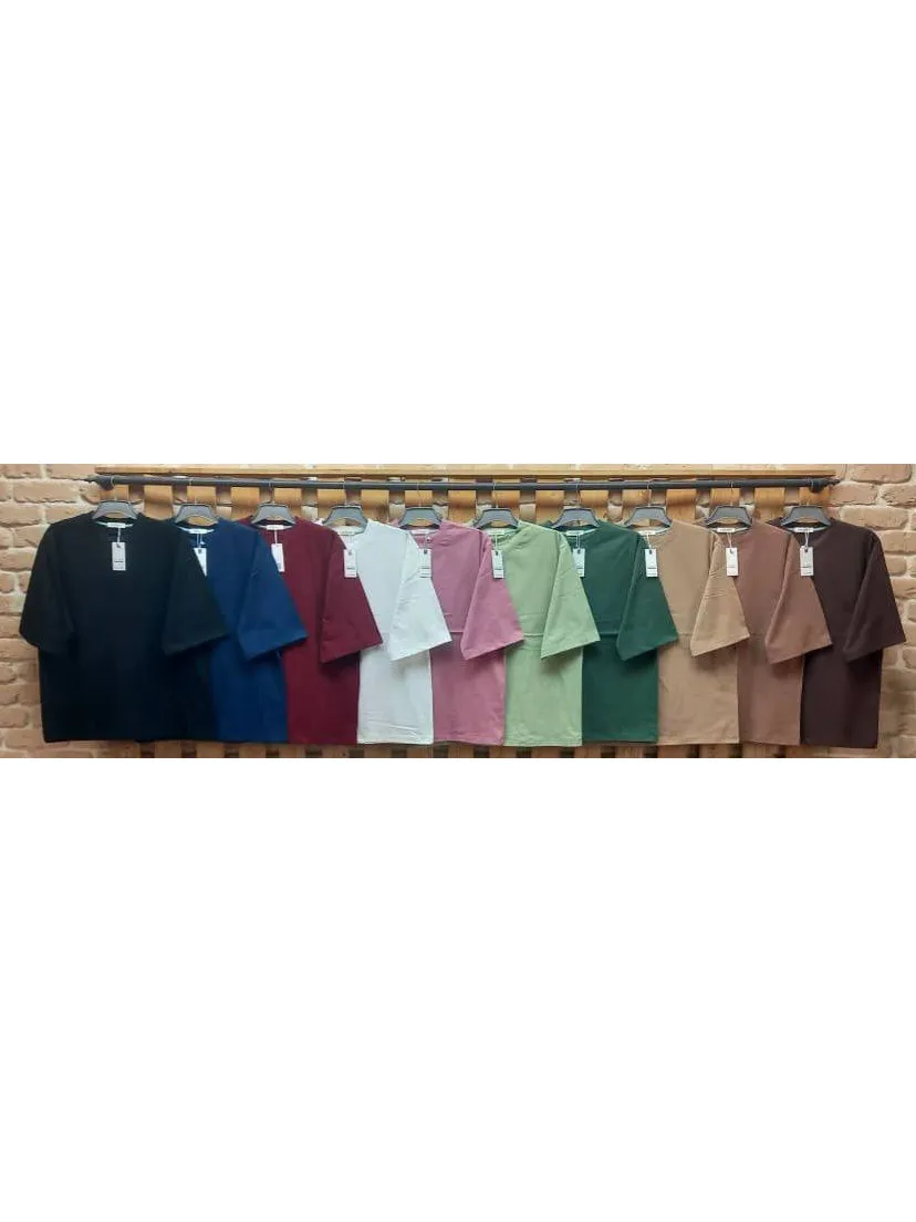 تیشرت نخ پنبه باکسی چاپی 4